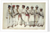 Eight Gurkhas, 1815 by Ghulam Ali Khan
