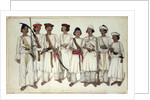 Eight Gurkhas, 1815 by Ghulam Ali Khan