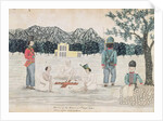 Sketch of Gurkha life at Dehra Dun, c.1821 by The Hon. Frederick Shore