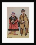 Elderly Couple, 1985 by Gillian Lawson