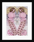 Two angels holding tiger lilies, 1995 by Gillian Lawson