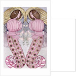 Two angels holding tiger lilies, 1995 by Gillian Lawson