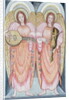 Two angels playing instruments, 1995 by Gillian Lawson
