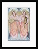 Two angels playing instruments, 1995 by Gillian Lawson