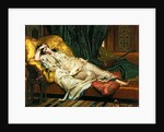 Odalisque with a Lute, 1876 by Hippolyte Berteaux