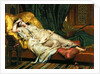 Odalisque with a Lute, 1876 by Hippolyte Berteaux