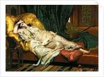 Odalisque with a Lute, 1876 by Hippolyte Berteaux