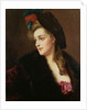 Portrait of a woman in a hat by Gustave Jacquet