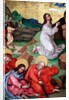 Jesus praying in the gardenof Gethsemane after the Last Supper, while the disciples sleep by Martin Schongauer
