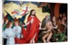 Jesus pulls Adam and Eve out of their graves at resurrection by Martin Schongauer
