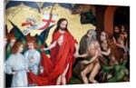Jesus pulls Adam and Eve out of their graves at resurrection by Martin Schongauer