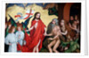 Jesus pulls Adam and Eve out of their graves at resurrection by Martin Schongauer