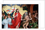 Jesus pulls Adam and Eve out of their graves at resurrection by Martin Schongauer