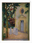 Les communiantes devant la chapelle du prieure 1917 by Maurice Denis