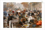 Les Halles, 1895 by Leon Augustin Lhermitte