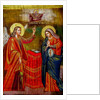 Painting in the Greek orthodox church of the Annunciation, Nazareth, Israel, The Annunciation, 2018 by Anonymous