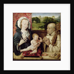 The Virgin and Child worshipped by St.Bernard by Joos van Cleve