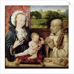 The Virgin and Child worshipped by St.Bernard by Joos van Cleve