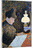 Woman by a lamp, 1890 by Paul Signac