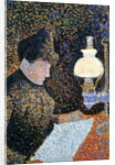 Woman by a lamp, 1890 by Paul Signac