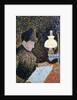 Woman by a lamp, 1890 by Paul Signac