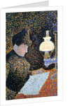 Woman by a lamp, 1890 by Paul Signac