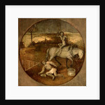 Ploughman unhorsed by a demon by Hieronymus Bosch