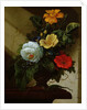 Still life with flowers by Elias van den Broeck