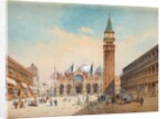 Piazza di San Marco, Venice by Friedrich Perlberg, 1875 by Friedrich Perlberg