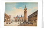 Piazza di San Marco, Venice by Friedrich Perlberg, 1875 by Friedrich Perlberg