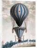 Early Hot Air Balloon in Flight, 1828 by Italian School