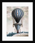 Early Hot Air Balloon in Flight, 1828 by Italian School