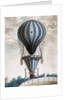 Early Hot Air Balloon in Flight, 1828 by Italian School
