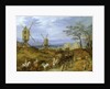 Landscape with Travellers near Windmills by Jan the Younger Brueghel
