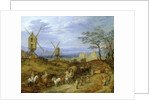 Landscape with Travellers near Windmills by Jan the Younger Brueghel