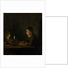 Boy Drawing by Candlelight by Godfried Schalken or Schalcken