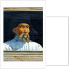 Cassone with 5 portraits of the Masters of the Florentine Renaissance by Anonymous