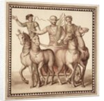 Ms Gen 1496 Plate CXXII Gladiators and chariot, 1674 by Pietro Santi Bartoli