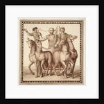 Ms Gen 1496 Plate CXXII Gladiators and chariot, 1674 by Pietro Santi Bartoli