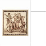 Ms Gen 1496 Plate CXXII Gladiators and chariot, 1674 by Pietro Santi Bartoli