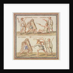 Ms Gen 1496 Plate CXXIV Gladiators, 1674 by Pietro Santi Bartoli