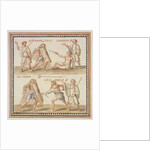 Ms Gen 1496 Plate CXXIV Gladiators, 1674 by Pietro Santi Bartoli