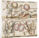 Ms Gen 1496 Plate CXVI Gladiators, 1674 by Pietro Santi Bartoli