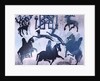 Pictish Hunting Scene III, 1995 by Gloria Wallington