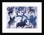 Pictish Hunting Scene III, 1995 by Gloria Wallington