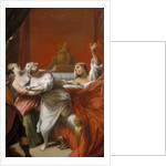 Picardy 121 - Chateau-Thierry - Musee Jean de La Fontaine - Painting by Nicolas Vleughels - illustrating “” the gascon punishes”” tale of La Fontaine by Anonymous