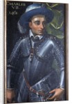Indre & Loire N* 172 - Chateau de Loches - Portrait of Charles VII - 17th century by Anonymous