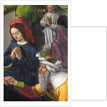 Indre & Loire N* 176 - Chateau de Loches - Detail of the altarpiece of the crucifixion - Ecole de Jean Fouquet - 1485 - by Anonymous