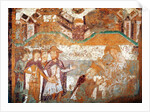 Loire Atlantique N* 063 - Church of Loroux-Bottereau - Wall painting of the legend of St-Gilles by Anonymous
