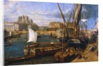 Loire Atlantique N* 120 - Nantes - Musee Dobree - The Port of Nantes - by Parrot William - painting of 1804 by Anonymous